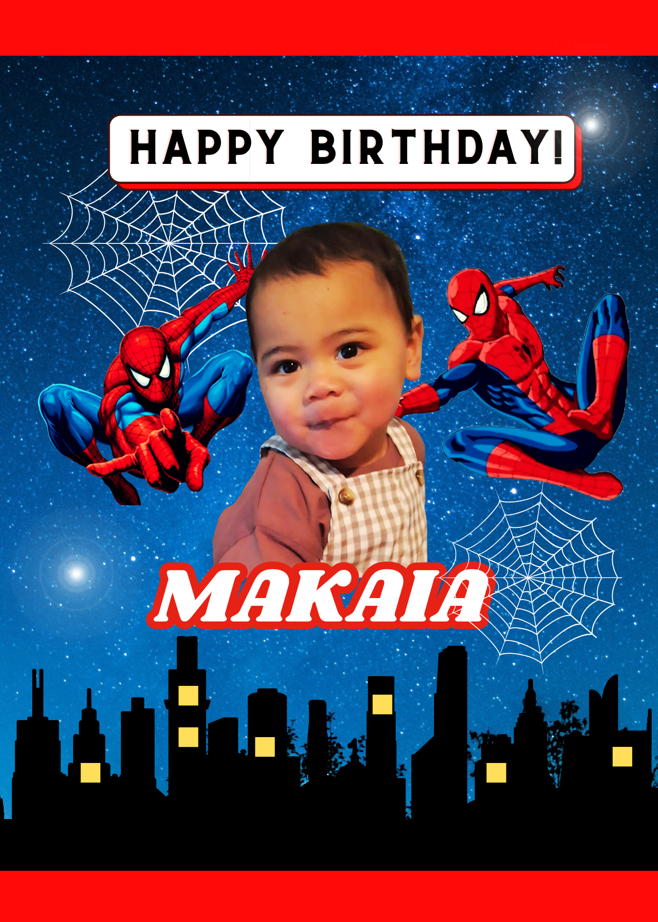 Spiderman Customised Party Pack