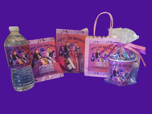 K Pop Demon Hunters Customised Party Pack